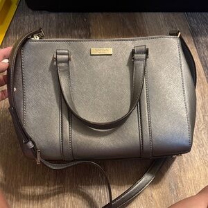 Kate Spade Gray Leather Satchel